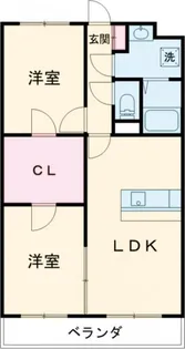 サニーサイド東宝木I【3階】の間取り