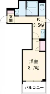 Casa Regio 神戸元町【2階】の間取り