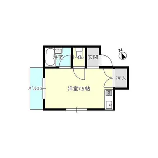 一木屋ハイツ 1【2階】の間取り