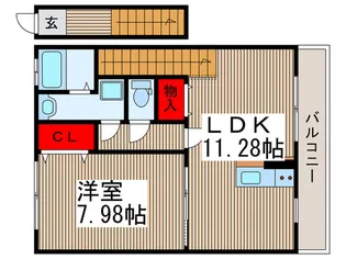ペアシティセカンド【3階】の間取り