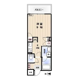 アイビーローズマンション【1階】の間取り