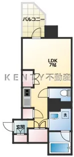 ミラコスタキタミ【7階】の間取り