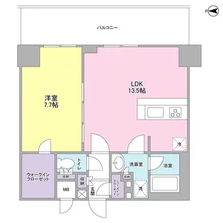 プレディアスタイル横濱沢渡【6階】の間取り