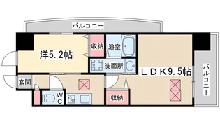 NORTH VILLAGE BIRTH PLACE 本館【7階】の間取り