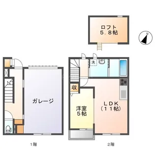 Mon espace(モンエスパス)【2階】の間取り