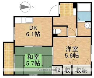サンフォレストB【2階】の間取り
