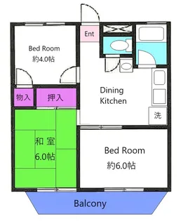 森ヶ丘第五マンション【1階】の間取り