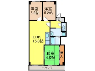 グランドロイヤル【4階】の間取り