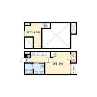 ASTERIA新守山【1階】の間取り