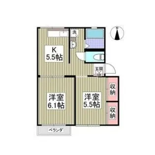 赤見台アネックス【2階】の間取り