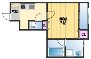 パレス花紋2【1階】の間取り