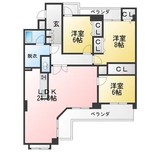 ファンタジア第2川名【2階】の間取り