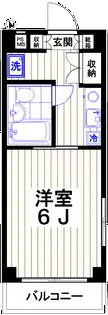 シャト-尾山台【2階】の間取り