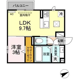 プランドールXI【1階】の間取り