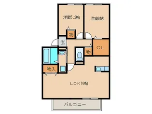 フレマリ-ル森崎【2階】の間取り