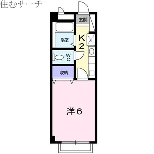 モゥトイン野田【1階】の間取り