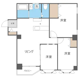 ジムテルプラパ【4階】の間取り
