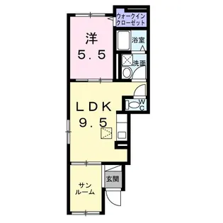 サントゥール【1階】の間取り
