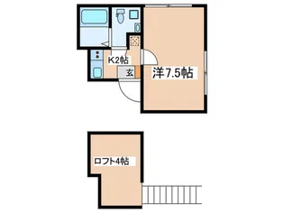 アザーレ・プラネ読売ランド前【2階】の間取り