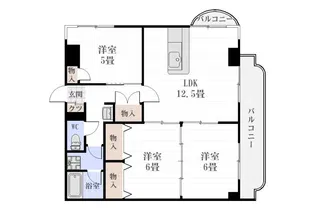 塩井川マンション【4階】の間取り
