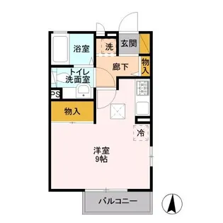 東戸塚オリエンタル【1階】の間取り