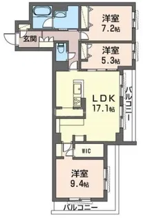 J.D.Luminearth【3階】の間取り