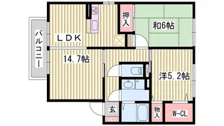 チェリーコートB棟【2階】の間取り