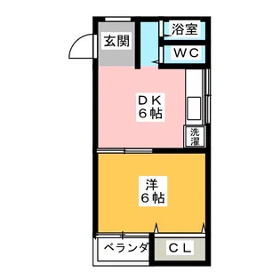豊政ハイツ【2階】の間取り