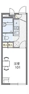 レオパレススカイ タウン【2階】の間取り