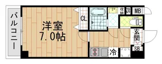 ヴェール近大前【5階】の間取り