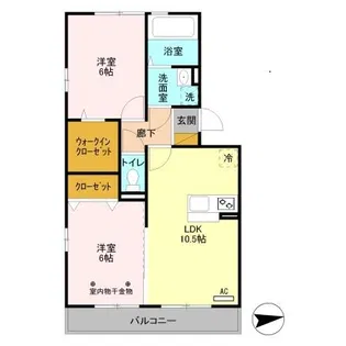 フローリッシュ【2階】の間取り