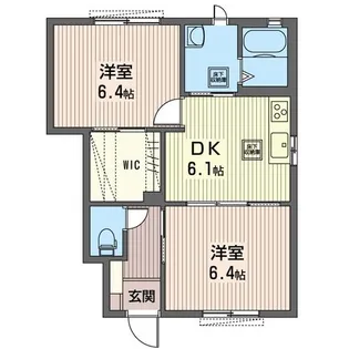 ハイランドコーポII【1階】の間取り