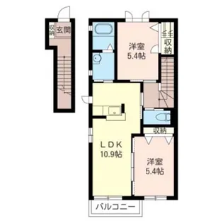 ベガB【2階】の間取り