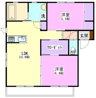 プラムガーデンI 201【2階】の間取り