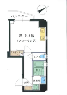 東京都渋谷区恵比寿3【マンション】の間取り