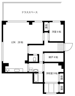 トップヒルズ北山【1階】の間取り