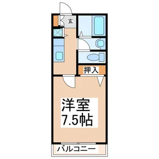 ロイヤルハイツ大窪【3階】の間取り