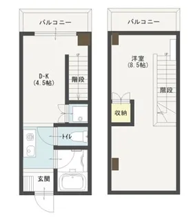 中央通196【2階】の間取り
