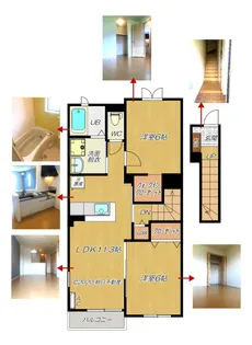 ソレアード・M.R(エムアール)【2階】の間取り