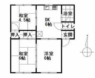 OSレジデンスA棟【2階】の間取り