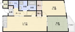 サンメイト【3階】の間取り