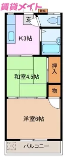 コーポさくら【3階】の間取り