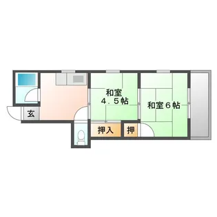 タウンハウスアミィ【1階】の間取り