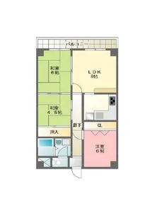 R&E川西ビル【3階】の間取り