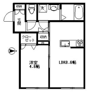 スタジオ コヤス【1階】の間取り