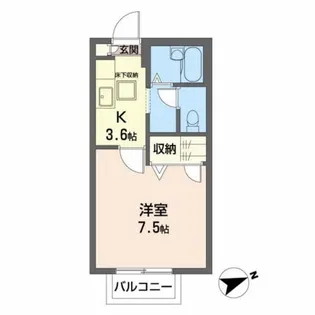クレール香詩夢【1階】の間取り