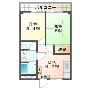 ハヤシビル【3階】の間取り