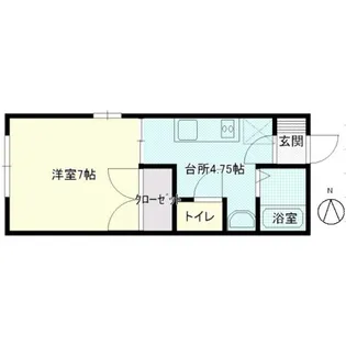 サンパティークB【1階】の間取り