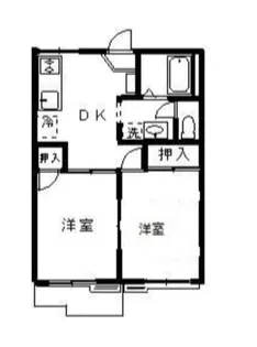 ユーパレス【1階】の間取り