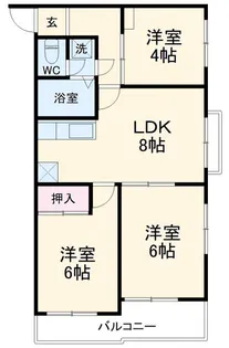 大宮ヴィレッヂ【1階】の間取り